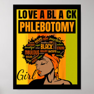 Unabhängigkeitstag - Liebe Ein schwarzes Phlebotom Poster