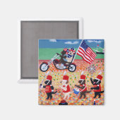 Unabhängigkeitstag Magnet (Vorderseite/Rückseite)