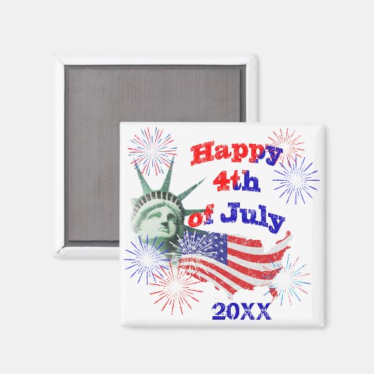 Unabhängigkeitstag Magnet (Vorderseite/Rückseite)
