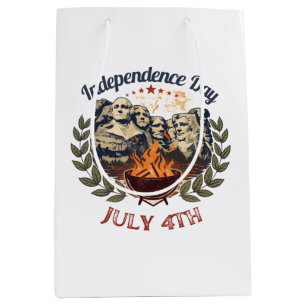 Unabhängigkeitstag Mount Rushmore 4. Juli Mittlere Geschenktüte