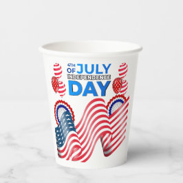 Unabhängigkeitstag Pappbecher