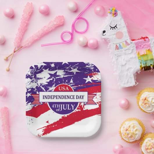 Unabhängigkeitstag Pappteller (Party)