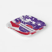 Unabhängigkeitstag Pappteller (Gewinkelt)