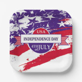 Unabhängigkeitstag Pappteller (Vorderseite)