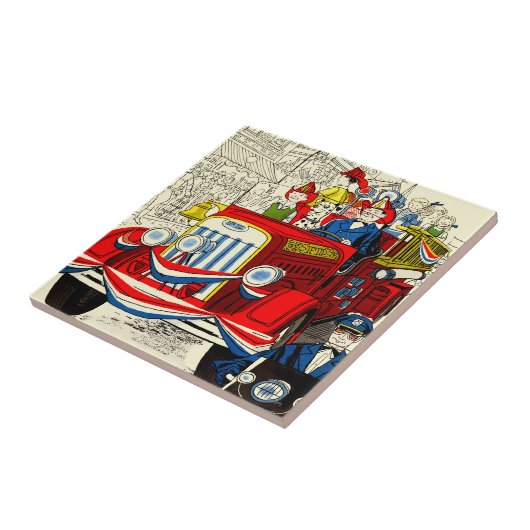 Unabhängigkeitstag-Parade Fliese (Seite)