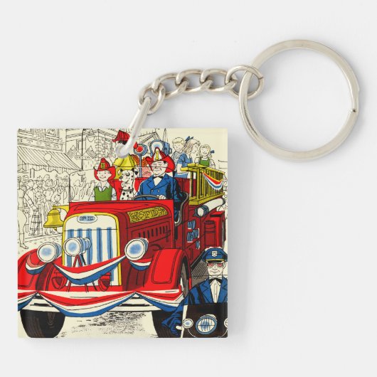 Unabhängigkeitstag-Parade Schlüsselanhänger (Rückseite)