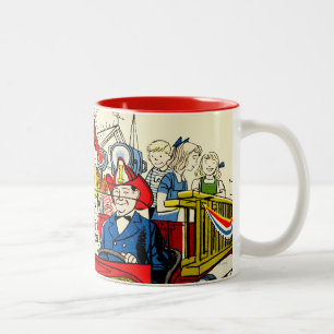 Unabhängigkeitstag-Parade Zweifarbige Tasse