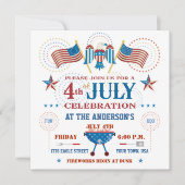 Unabhängigkeitstag-Party Einladung (Vorderseite)