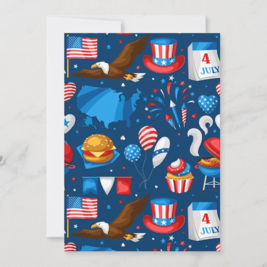 Unabhängigkeitstag Party Einladung (Vorderseite)