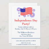 Unabhängigkeitstag Party Einladung (Vorne/Hinten)