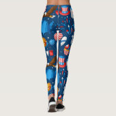 Unabhängigkeitstag Party Leggings (Rückseite)