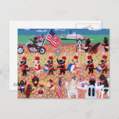 Unabhängigkeitstag Postkarte (Vorne/Hinten)