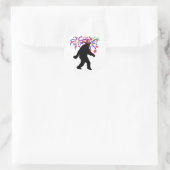 Unabhängigkeitstag Sasquatch Runder Aufkleber (Tasche)