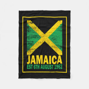 Unabhängigkeitstag Shirt 6. August Jamaika Seit 19 Fleecedecke