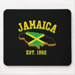 Unabhängigkeitstag Shirt Jamaikanische Flagge Prei Mousepad