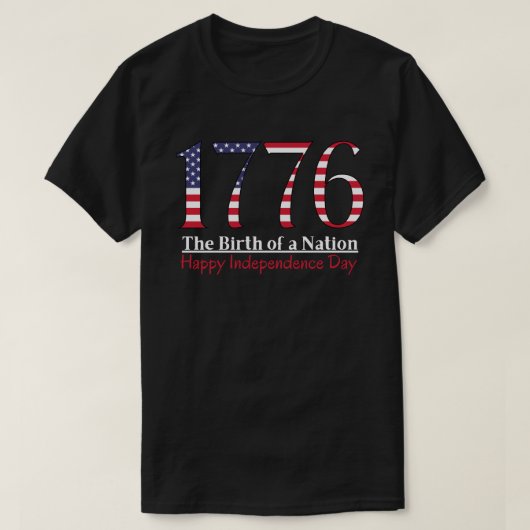 Unabhängigkeitstag (Staaten) 1776 T-Shirt (Design vorne)