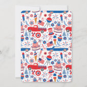 Unabhängigkeitstag Star Danke Karte (Rückseite)