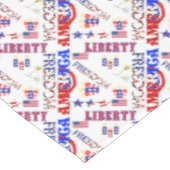 Unabhängigkeitstag Tischdecke (Schrägansicht)