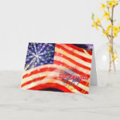 Unabhängigkeitstag u. am 4. Juli Karte (Gelbe Blume)