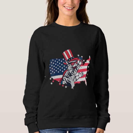 Unabhängigkeitstag US Flagge Großbritannien Kurz H Sweatshirt (Vorderseite)