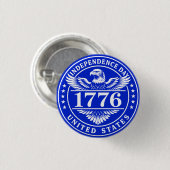 Unabhängigkeitstag USA Adler Abzeichen Button (Vorne & Hinten)