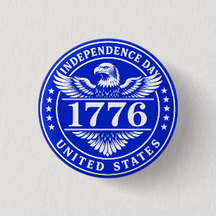 Unabhängigkeitstag USA Adler Abzeichen Button