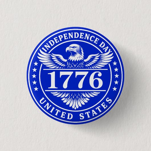 Unabhängigkeitstag USA Adler Abzeichen Button (Vorderseite)