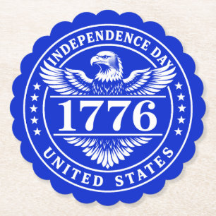 Unabhängigkeitstag USA-Adler-Abzeichen Untersetzer