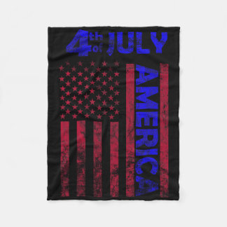Unabhängigkeitstag USA Flag 4. Juli Happ Fleecedecke