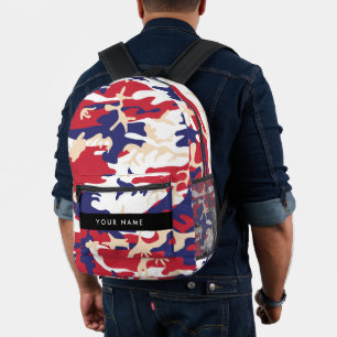 Unabhängigkeitstag Wählen Sie Ihren Namen Personal Bedruckter Rucksack