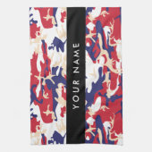 Unabhängigkeitstag Wählen Sie Ihren Namen Personal Geschirrtuch (Vertikal)
