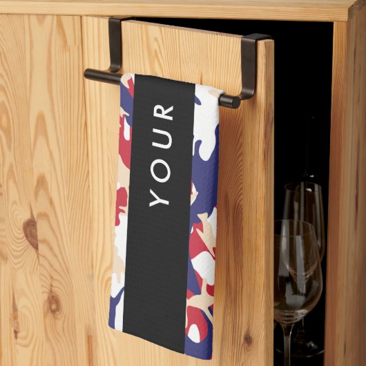 Unabhängigkeitstag Wählen Sie Ihren Namen Personal Geschirrtuch (Drittel gefaltet)