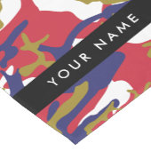 Unabhängigkeitstag Wählen Sie Ihren Namen Personal Kurzer Tischläufer (Ecke)