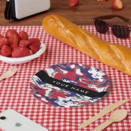 Unabhängigkeitstag Wählen Sie Ihren Namen Personal Pappteller