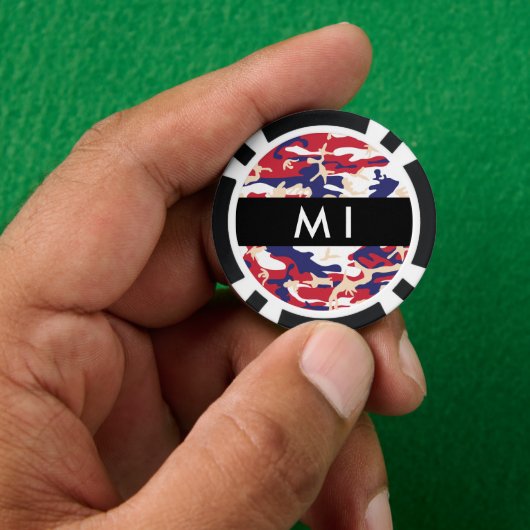 Unabhängigkeitstag Wählen Sie Ihren Namen Personal Pokerchips (Hand)
