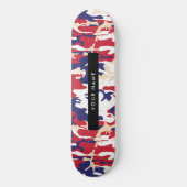 Unabhängigkeitstag Wählen Sie Ihren Namen Personal Skateboard (Vorderseite)