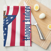 Unabhängigkeitstageule Handtuch (Viertel Falte)