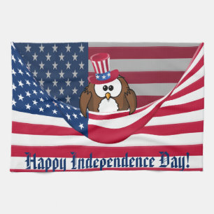 Unabhängigkeitstageule Handtuch