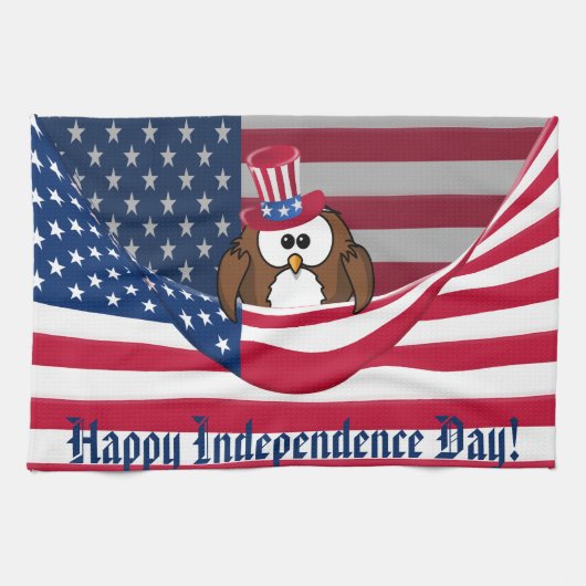 Unabhängigkeitstageule Handtuch (Horizontal)