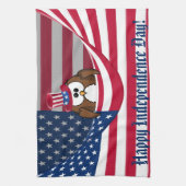 Unabhängigkeitstageule Handtuch (Vertikal)