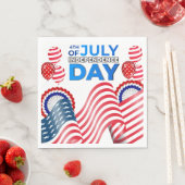 Unabhängigkeitstagsfeier Serviette (Beispiel)