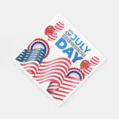 Unabhängigkeitstagsfeier Serviette (Ecke)