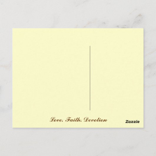 Unablässige Hingabe - Postkarte (Rückseite)