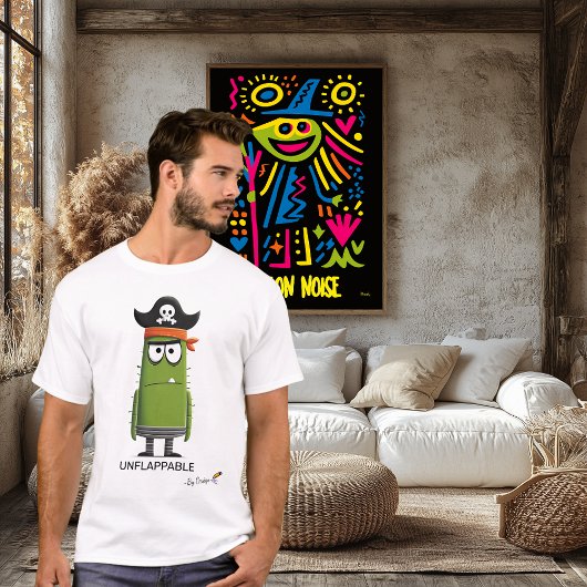 Unablässiger Grüner Pirat | Fun Unisex Style T-Shirt