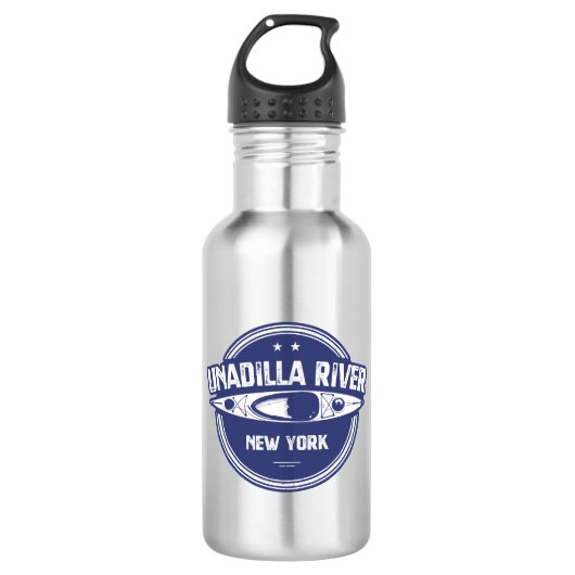 Unadilla River New York Kayak Edelstahlflasche (Vorderseite)