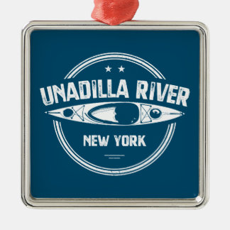 Unadilla River New York Kayak Ornament Aus Metall