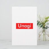 Unagi-Etikett Briefpapier (Stehend Vorderseite)