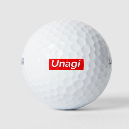 Unagi-Etikett Golfball (Vorderseite)