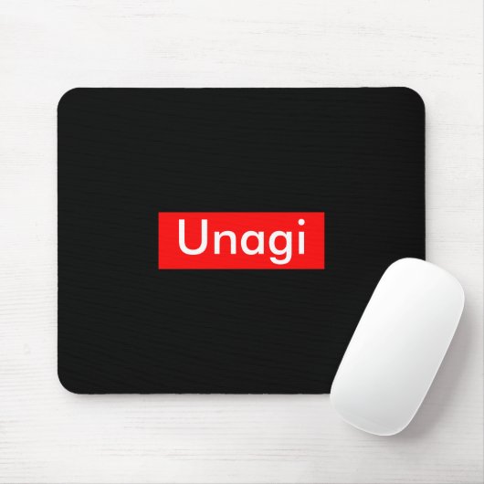 Unagi-Etikett Mousepad (Mit Mouse)