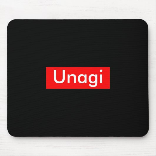 Unagi-Etikett Mousepad (Vorne)